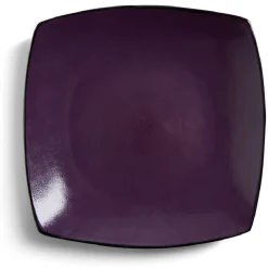 Gifi Assiette plate rectangulaire grès 27,5x27,5cm