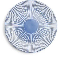 Gifi Assiette plate Rio faïence bleue et blanche Ø27cm Online