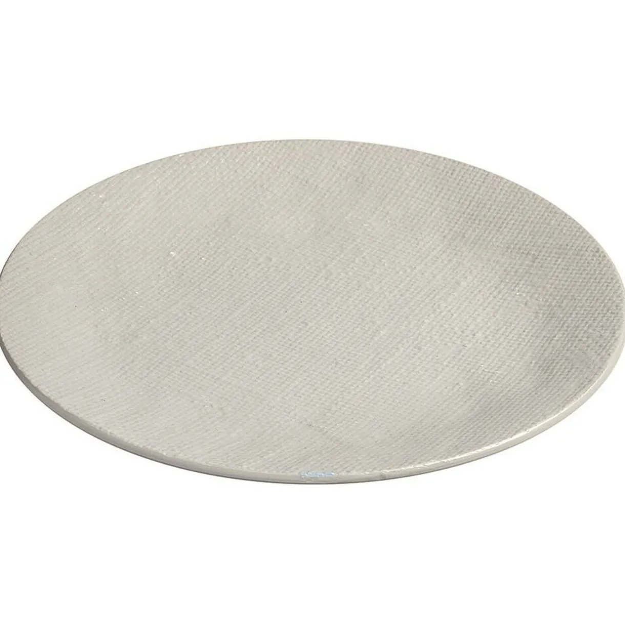 Gifi Assiette plate ronde en grès relief gris Hot