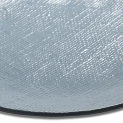 Gifi Assiette plate ronde en grès reliefbleu