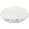 Gifi Assiette plate ronde en verre Eleni motif géométrique