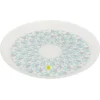 Gifi Assiette plate ronde en verre Boreas motif géométrique