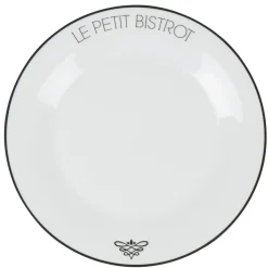 Gifi Assiette plate ronde Le petit bistrot