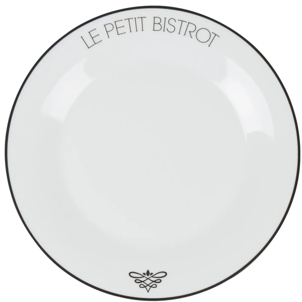Gifi Assiette plate ronde Le petit bistrot