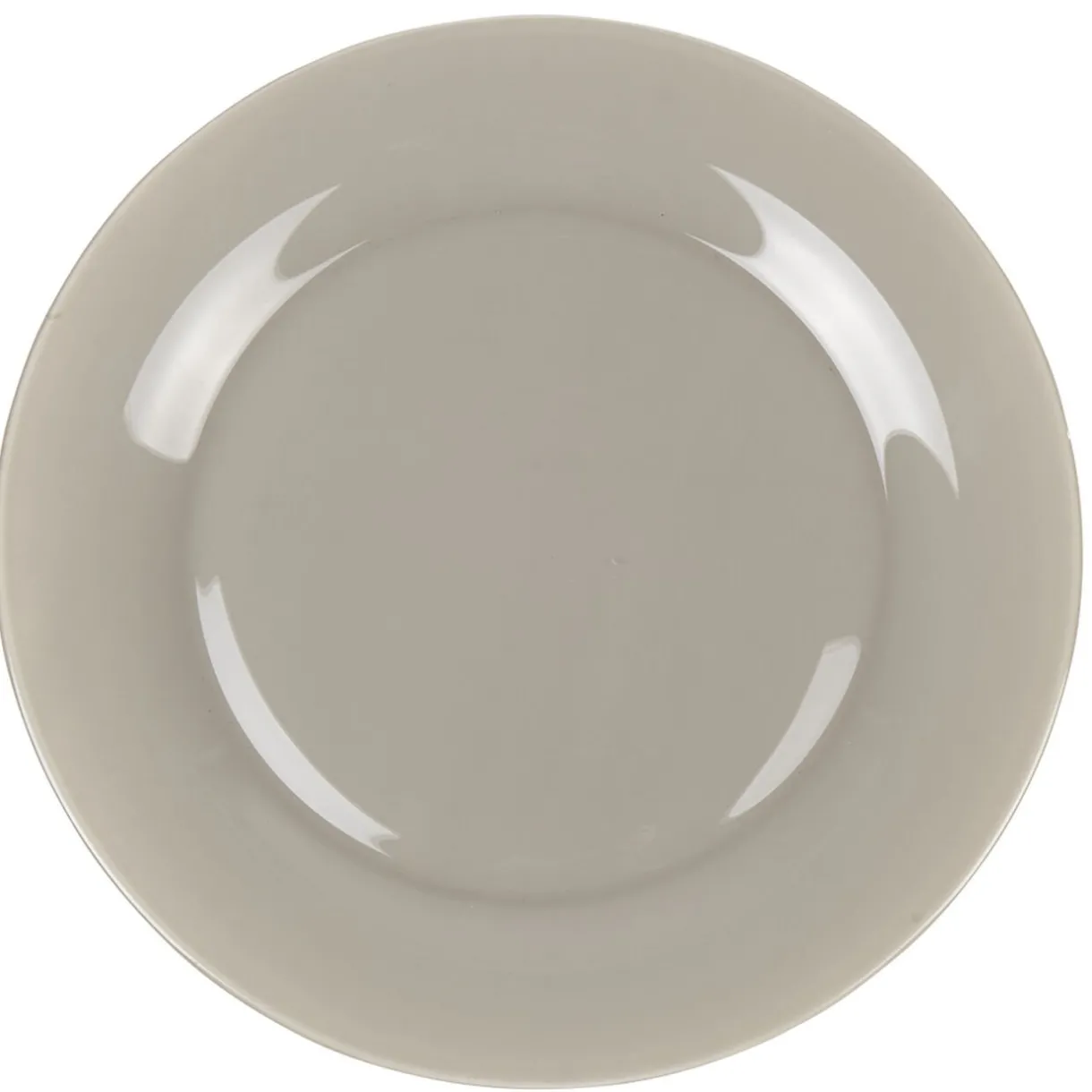 Gifi Assiette plate ronde Luminarc taupe Zana New