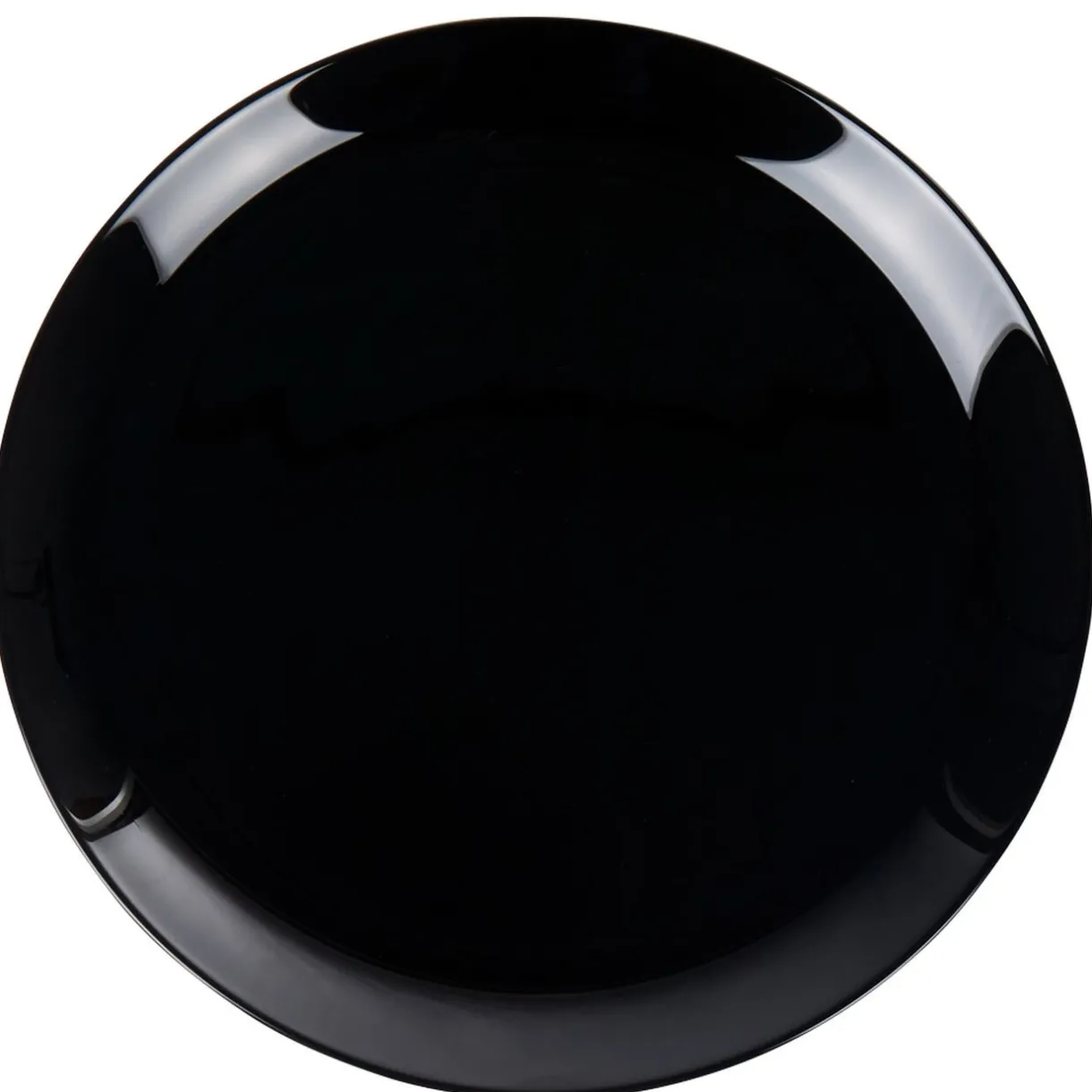 Gifi Assiette plate ronde Luminarc unie noire Diwali