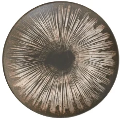 Gifi Assiette plate ronde motifs noirs et gris