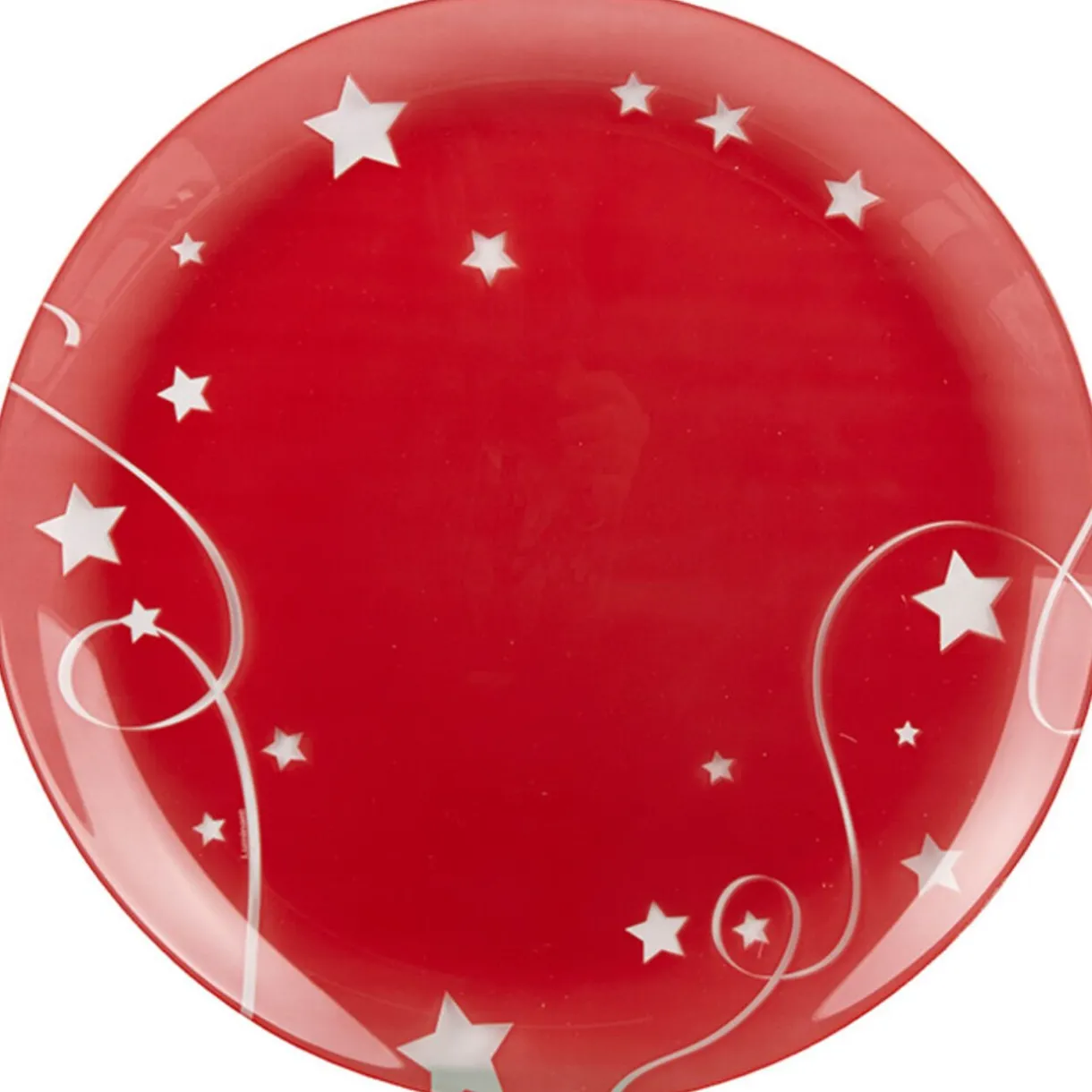 Gifi Assiette plate rouge design étoiles