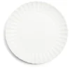 Gifi Assiette plate Venise rebord ondulé faïence blanc Ø26cm New