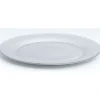 Gifi Assiette plate verre Zana argentée
