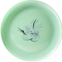 Gifi Assiette ronde en plastique décor feuillage Best