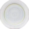 Gifi Assiette ronde plate décor ciselé design irisé