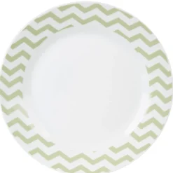 Gifi Assiette ronde plate faïence motif coeur