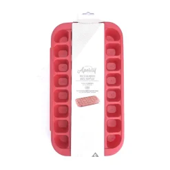 Gifi Bac à glaçons avec support 32 compartiments rouge