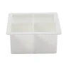Gifi Bac à glaçons XXL 4 compartiments silicone blanc