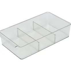 Gifi Bac de rangement transparent pour frigo L.36,5x20,5xH8,1cm
