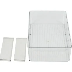 Gifi Bac de rangement transparent pour frigo L.36,5x20,5xH8,1cm