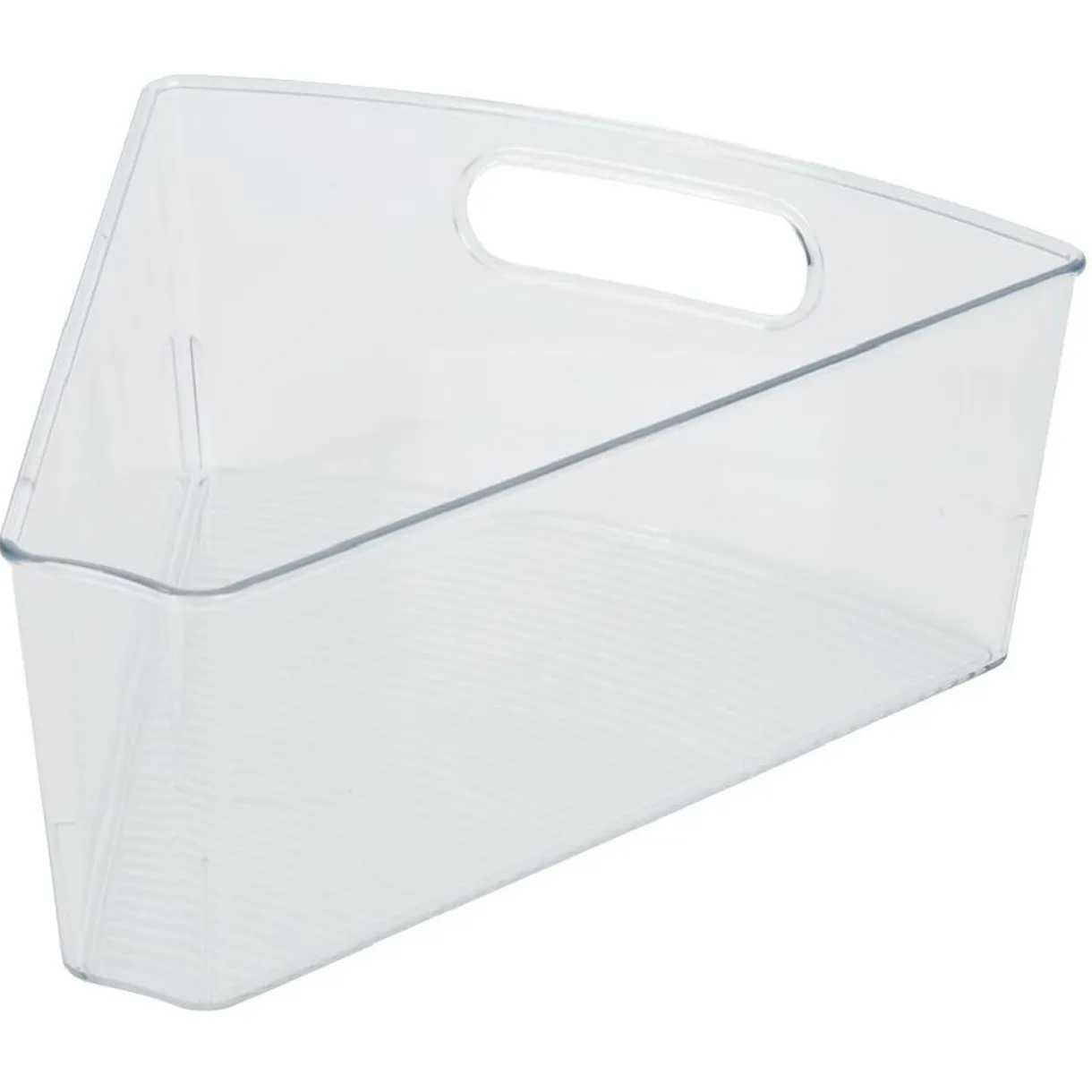 Gifi Bac de rangement triangulaire transparent pour frigo 3L