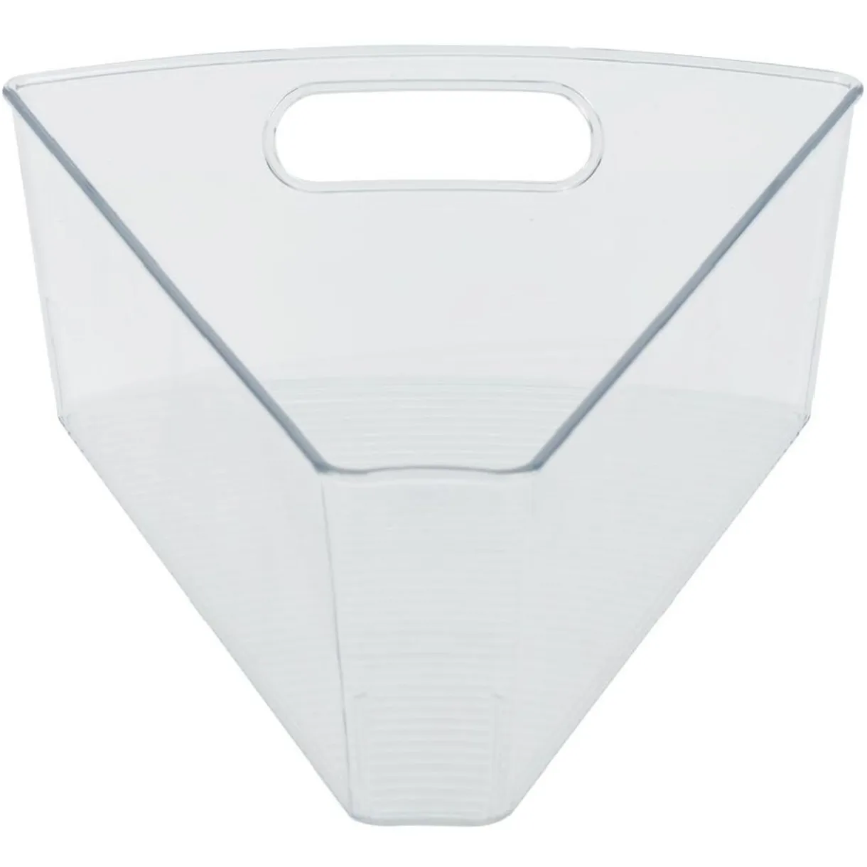 Gifi Bac de rangement triangulaire transparent pour frigo 3L