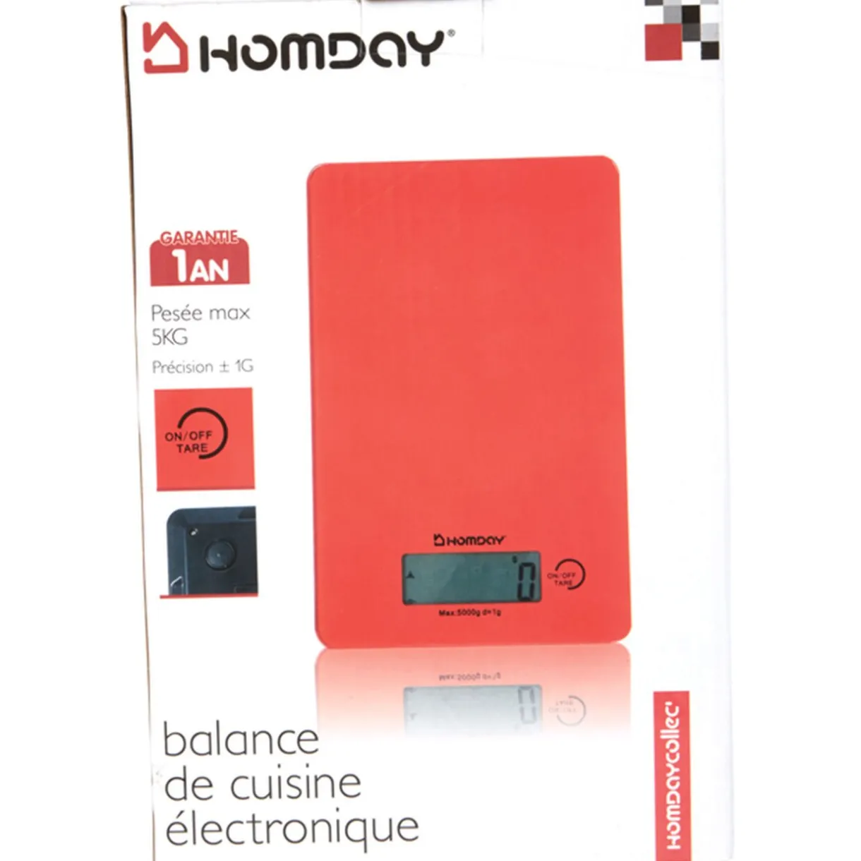 Gifi Balance de cuisine électronique Homday rouge Online