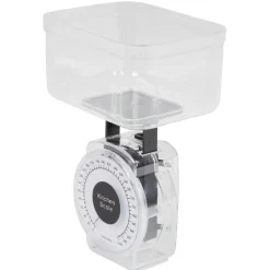 Gifi Balance de cuisine mécanique 1 kg noir transparent Sale
