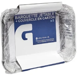 Gifi Barquette en aluminium 2L par 5