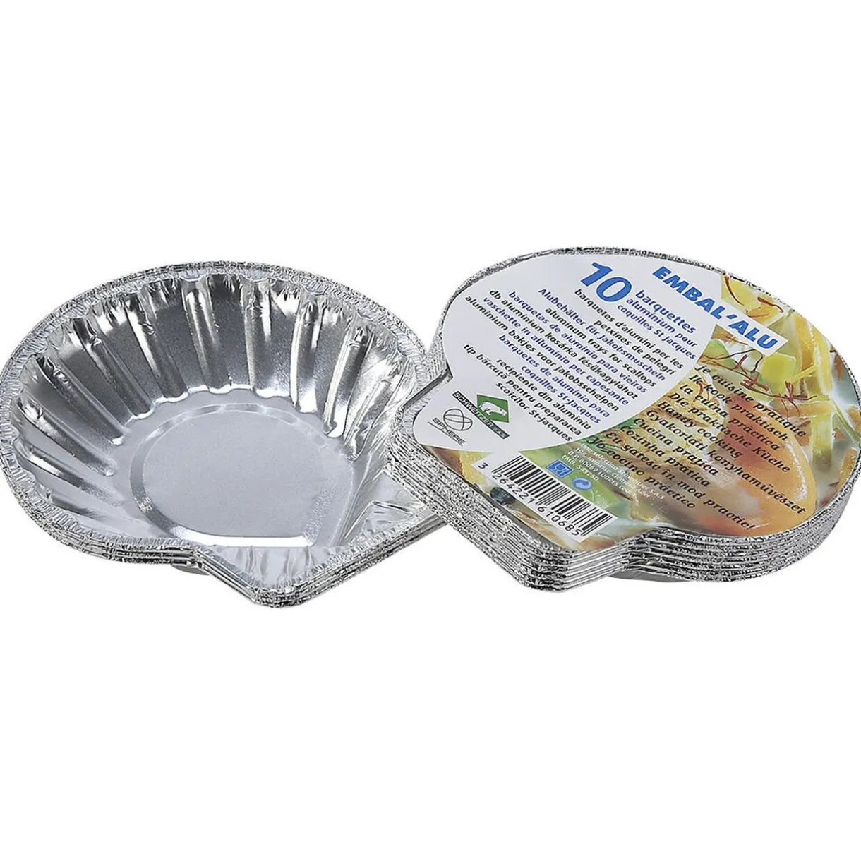 Gifi Barquettes coquilles St Jacques aluminium x10 Hot