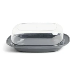 Gifi Beurrier plastique sans BPA transparent ou gris 17,4x12,5xH6cm