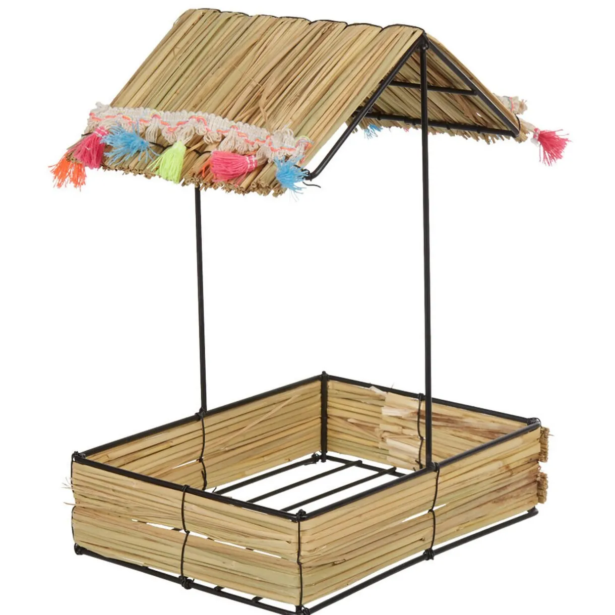 Gifi Bocal à paille et couvercle style tropical avec support x4 Clearance