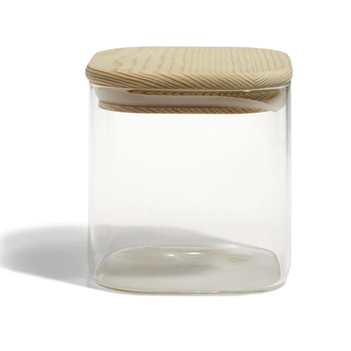Gifi Bocal de conservation 60cl en verre avec couvercle en bois New