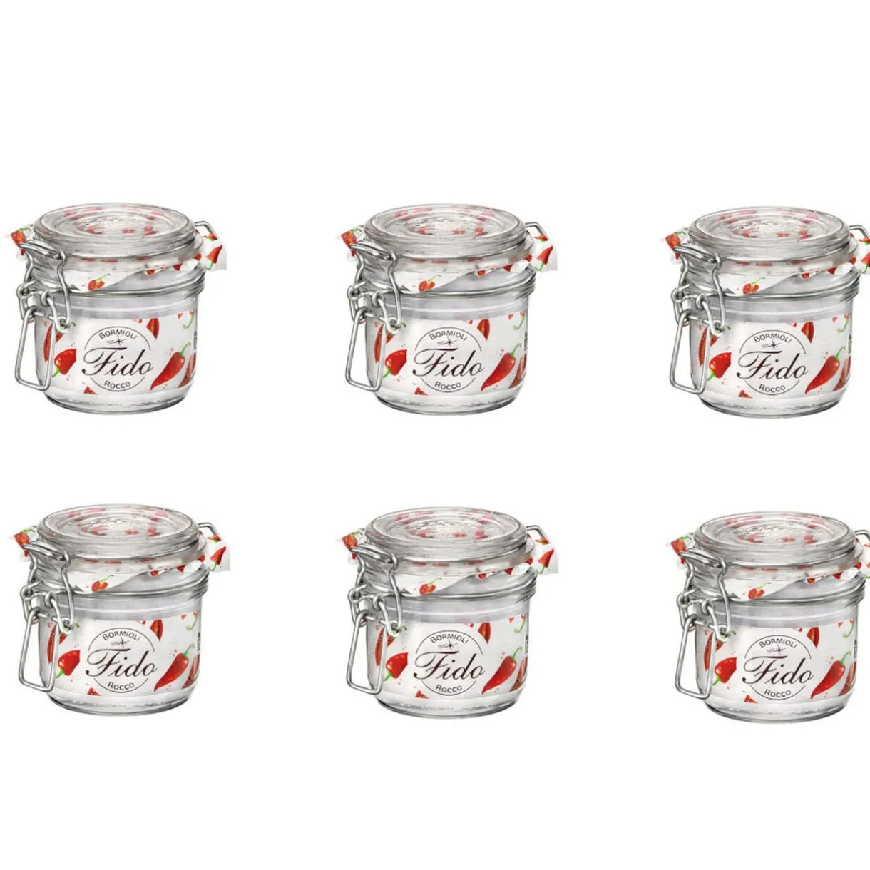 Gifi Bocal de conserve fermeture à clapet 200 ml x 6 Best