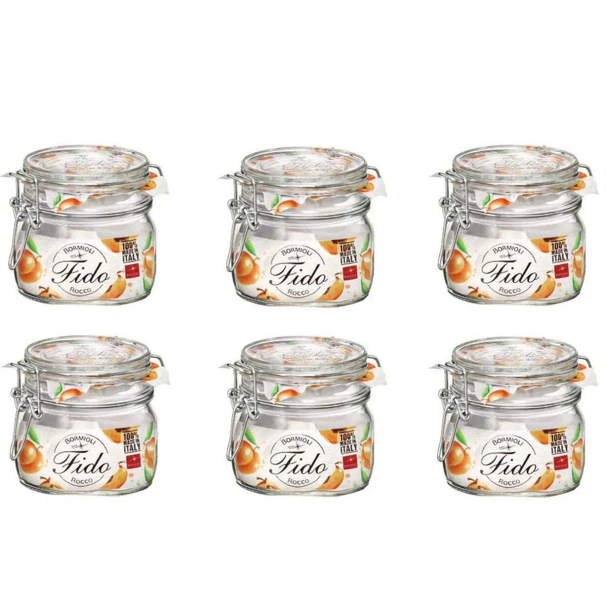 Gifi Bocal de conserve fermeture à clapet 500 g x 6 New