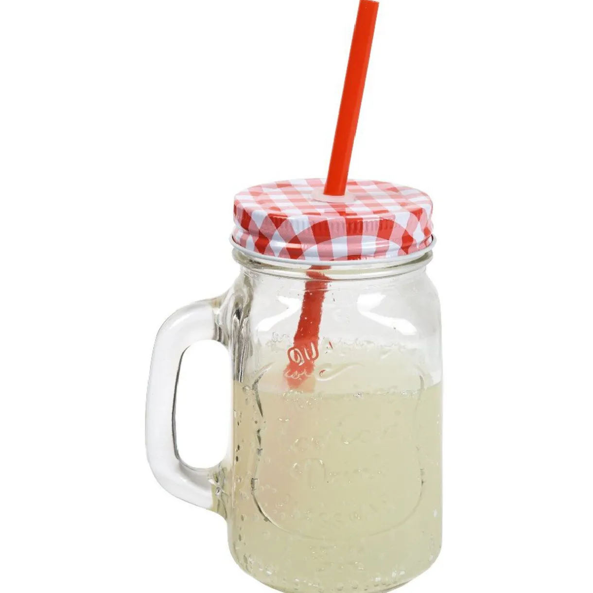 Gifi Bocal en verre + paille 500 ml Clearance