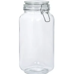Gifi Bocal en verre avec couvercle à charnière 2,2 L