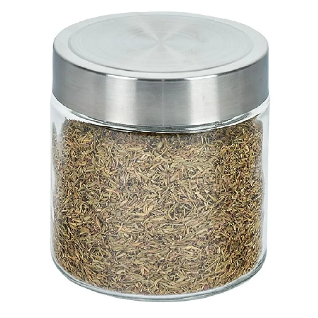 Gifi Bocal en verre avec couvercle inox - Lot de 4 Discount