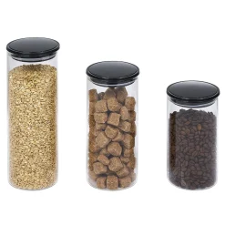 Gifi Bocal en verre avec couvercle x3 Hot