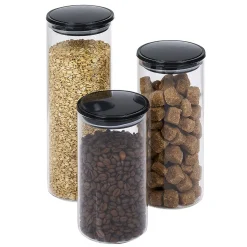 Gifi Bocal en verre avec couvercle x3 Hot