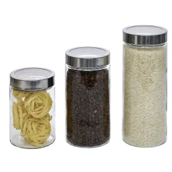 Gifi Bocal en verre avec couvercle hermétique x3 New