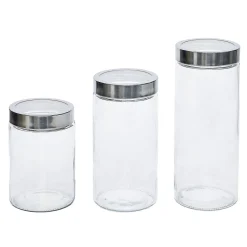 Gifi Bocal en verre avec couvercle hermétique x3 New