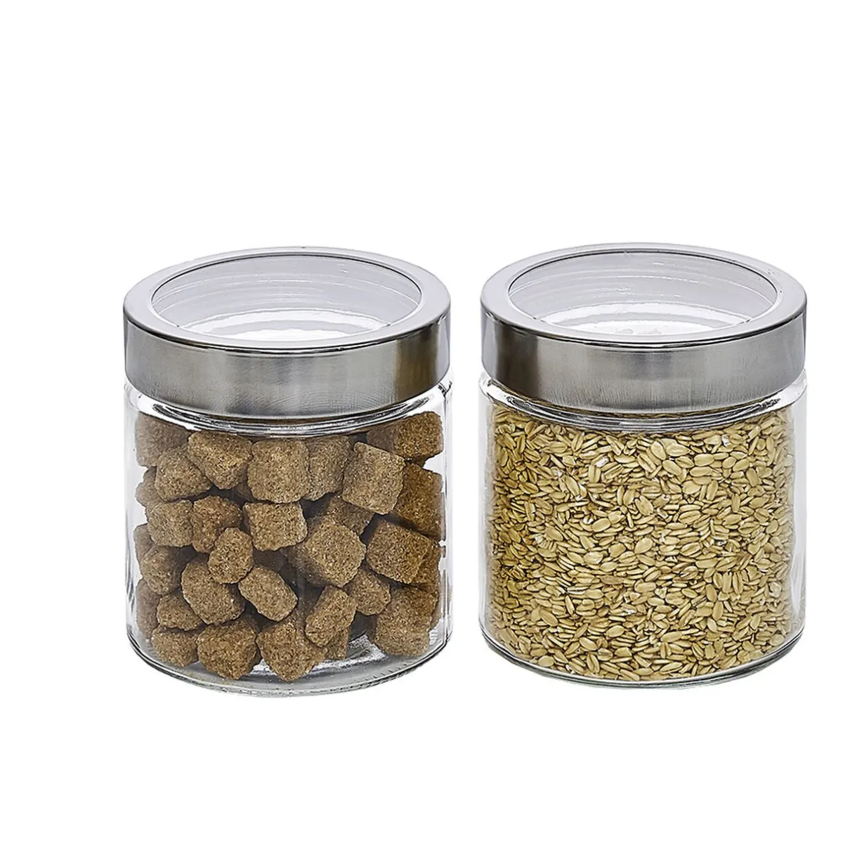 Gifi Bocal en verre avec couvercle hermétique 800 ml x2 Discount
