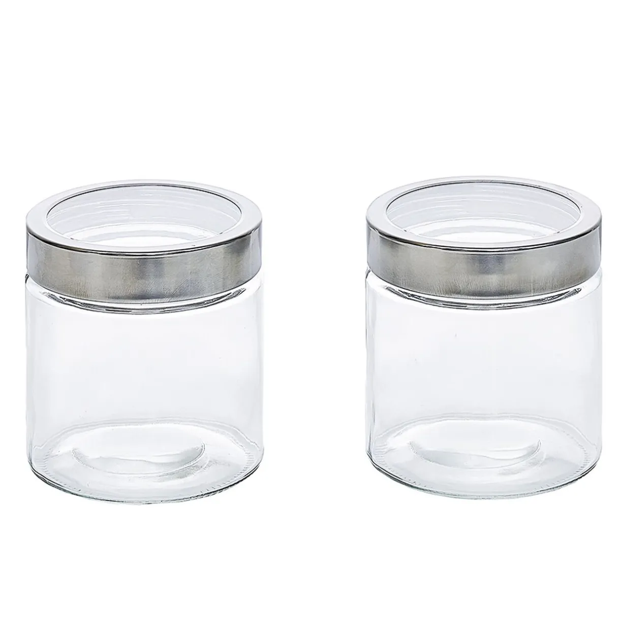 Gifi Bocal en verre avec couvercle hermétique 800 ml x2 Discount