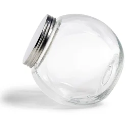 Gifi Bocal en verre transparent couvercle métal 2000ml - 17,5x12,5xH.17cm New