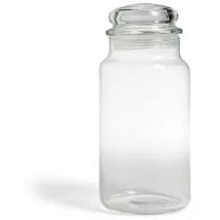 Gifi Bocal en verre transparent avec couvercle hermétique 800ml - H.22cm Sale
