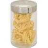 Gifi Bocal en verre transparent couvercle inox 1,2L - Ø11xH.17cm New