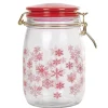 Gifi Bocal flocon rouge Noël Clearance