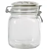 Gifi Bocal hermétique carré en verre couvercle motif ciment 1 L Outlet