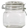 Gifi Bocal hermétique carré en verre couvercle motif ciment 750ml Sale