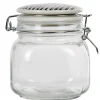Gifi Bocal hermétique carré verre couvercle motif ethnique 750 ml Hot