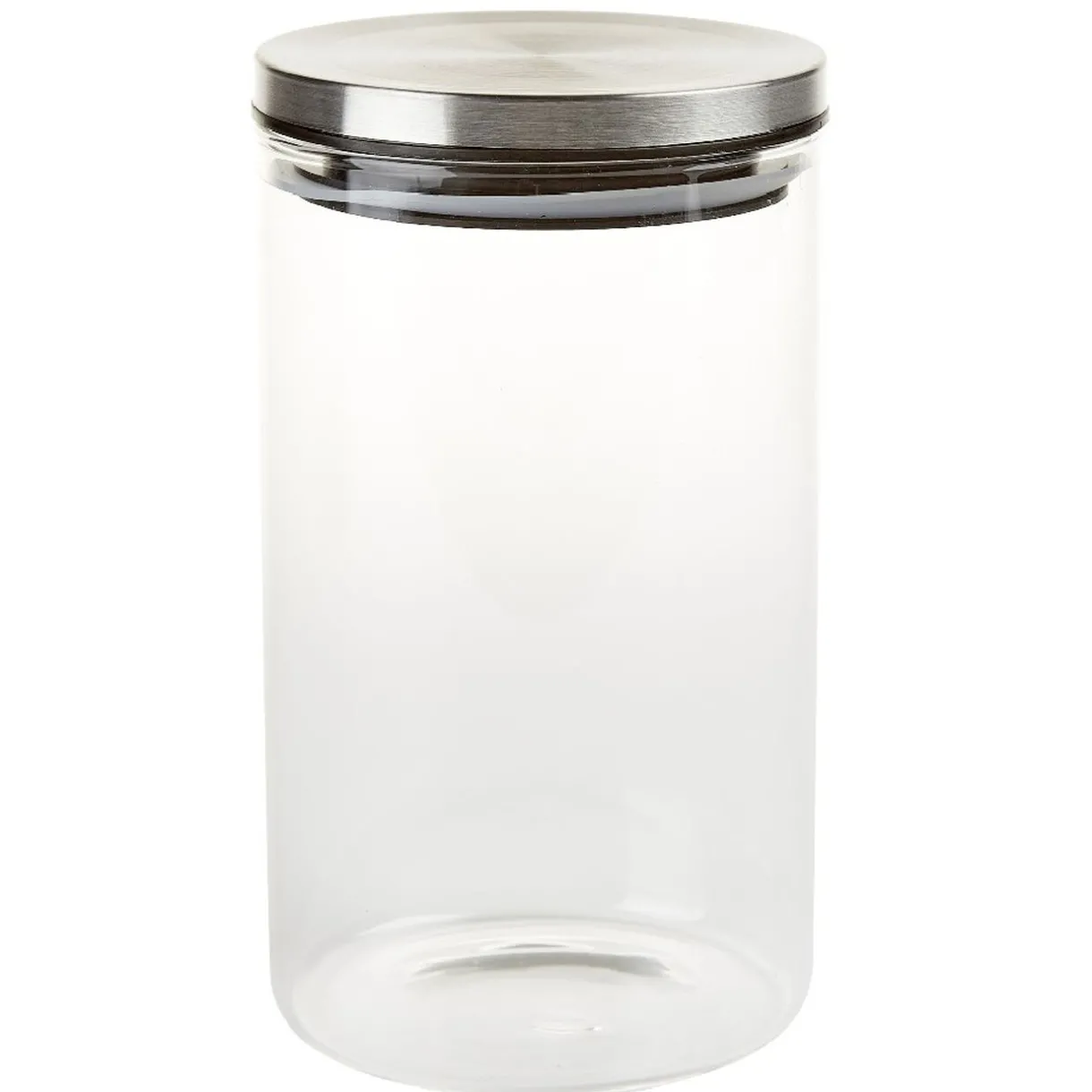 Gifi Bocal hermétique verre transparent couvercle métal silicone New
