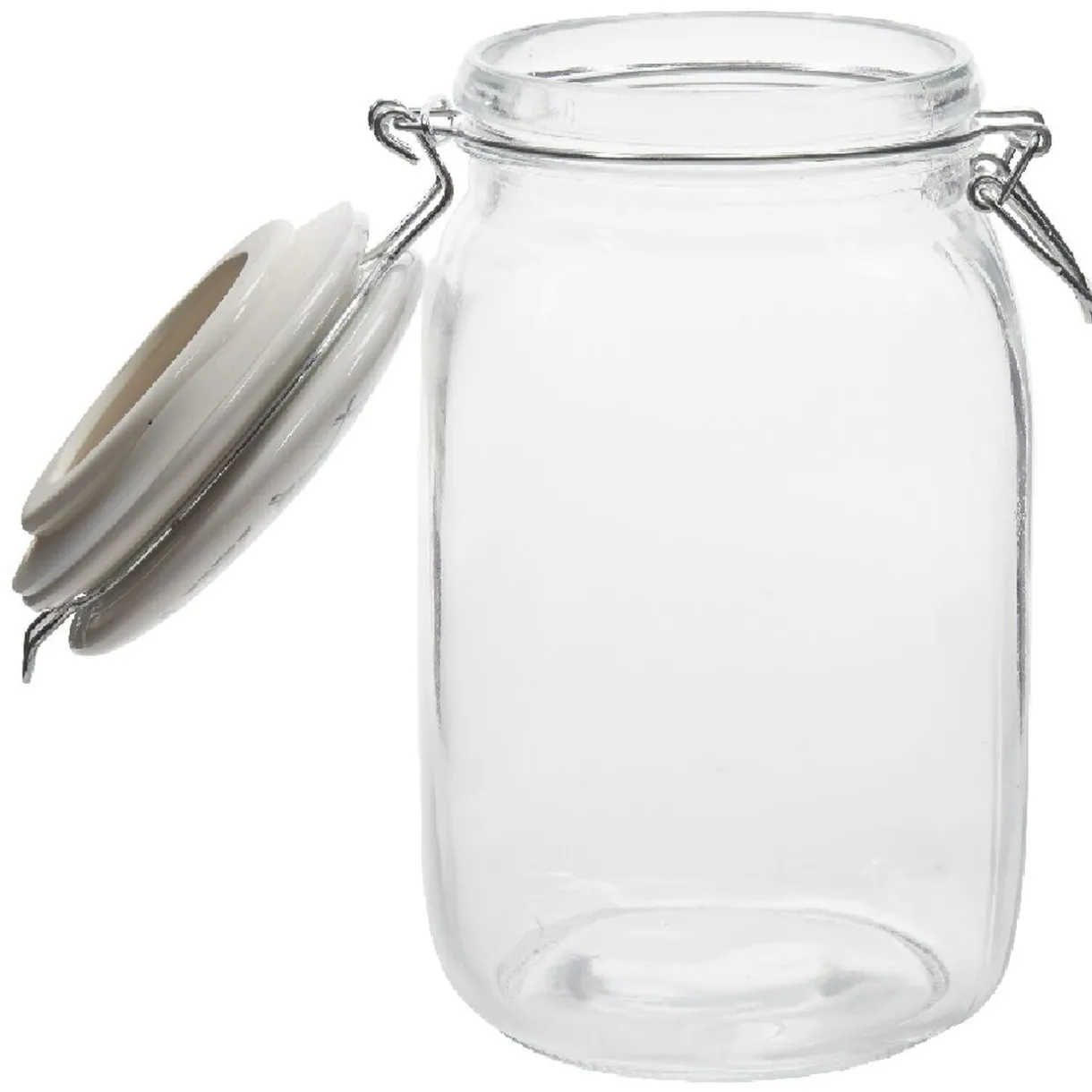 Gifi Bocal transparent avec couvercle design carreau de ciment 1,5 L Best